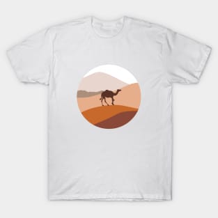 Mountain Desert Minimalist Art T-Shirt